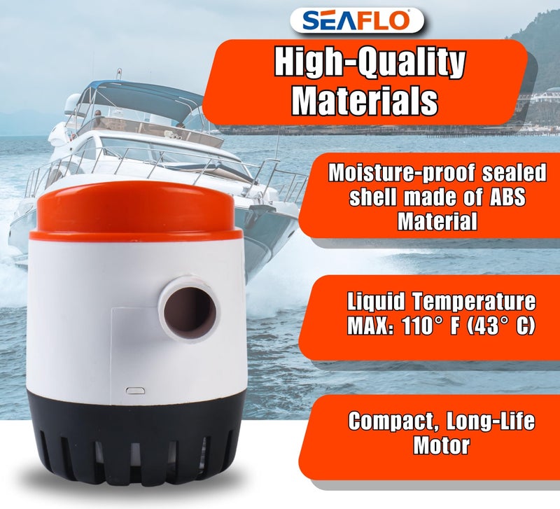 SEAFLO 12v 750 GPH Automatic Bilge Pump - Image 5